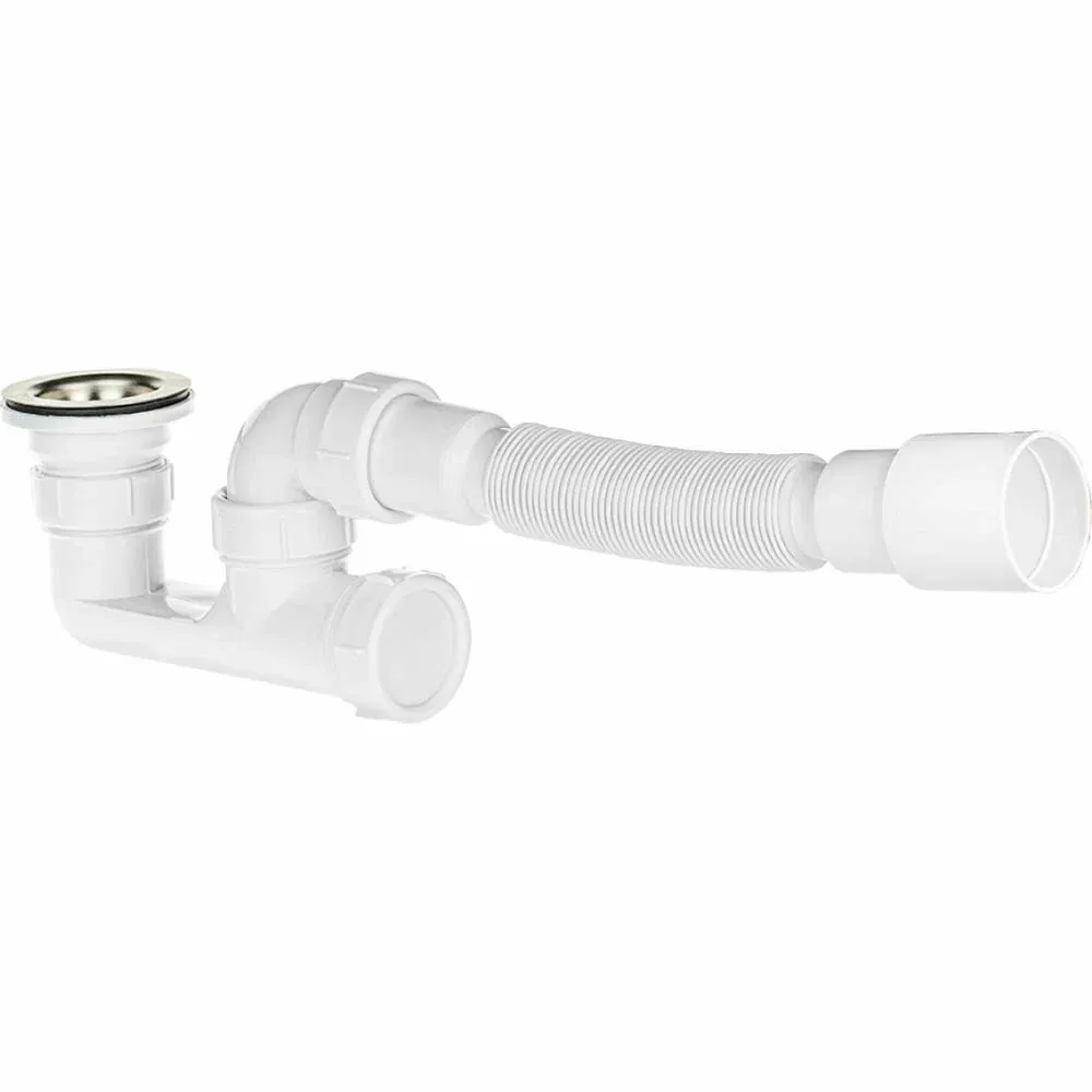 Сифон для поддона с гофрой 40/50, плоский MasterProf ИС.110694